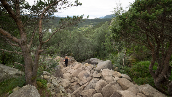 Wanderung zum Preikestolen, Norwegen