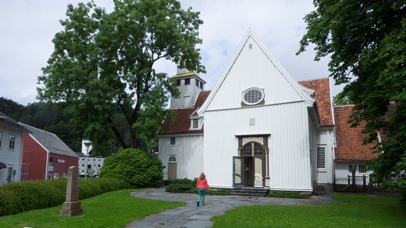 Atlantikküste Südnorwegen, Kirche in Egersund, Norwegen