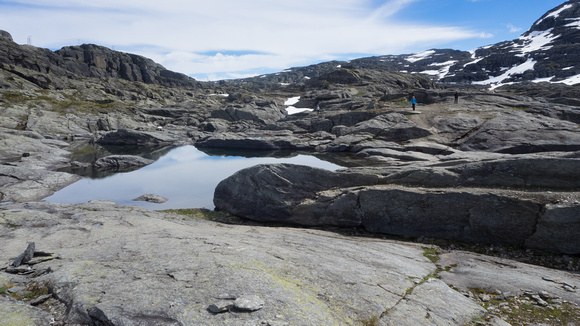 Tyssedal, Odda, Norwegen (Wanderung zur Trolltunga Felszunge)