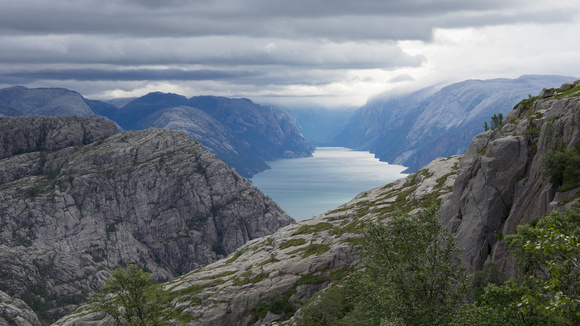 Ausblick vom Preikestolen, Norwegen